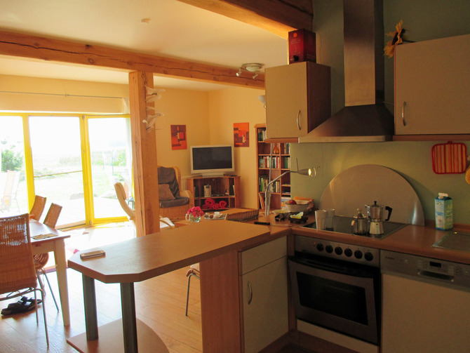 Ferienhaus in Hohendorf OT Zarnitz - Halbsguth - Wohn-Essbereich