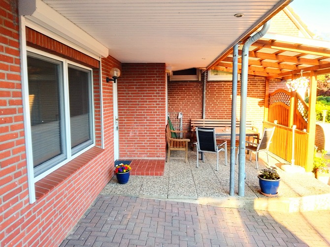 Ferienwohnung in Kabelhorst - Gei&szlig;ler - Terrasse