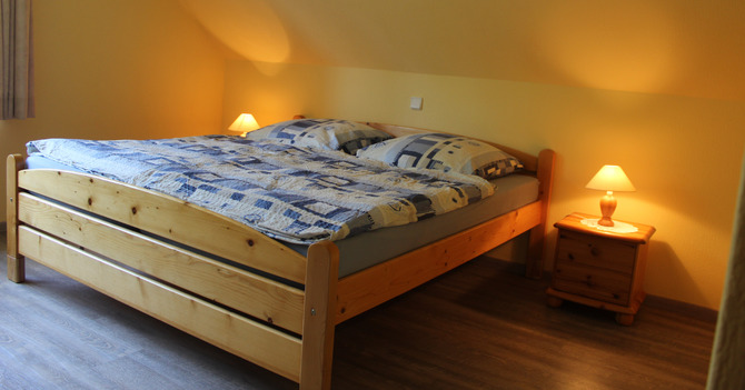 Ferienwohnung in Heringsdorf - Steenshof - Doppelbett im Schlaraum  in Komforth&ouml;he