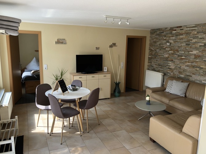 Ferienwohnung in K&auml;gsdorf - Meerblick - Beispiel Wohnbereich