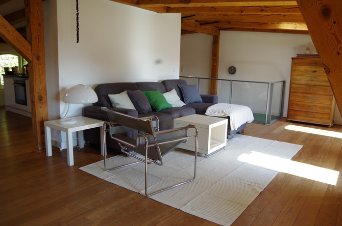 Ferienwohnung in Barhöft - Matrosendeck - Lotsenhaus Barhöft - Matrosendeckwohnung - Wohnbereich