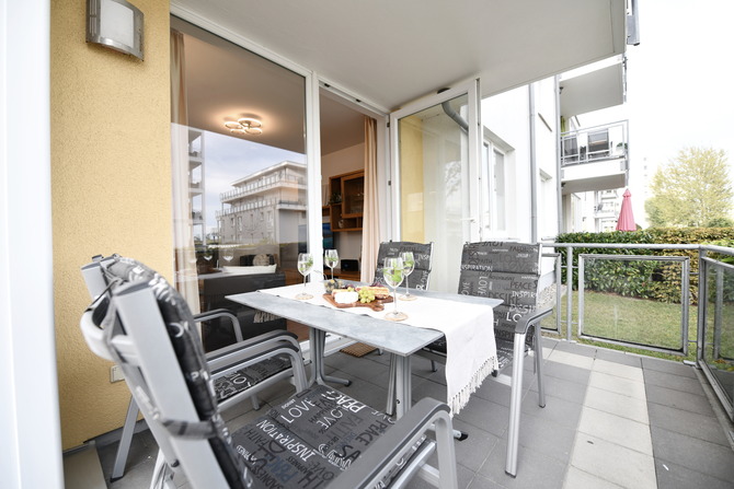 Ferienwohnung in Gro&szlig;enbrode - Windrose 2 - m&ouml;blierte Terrasse