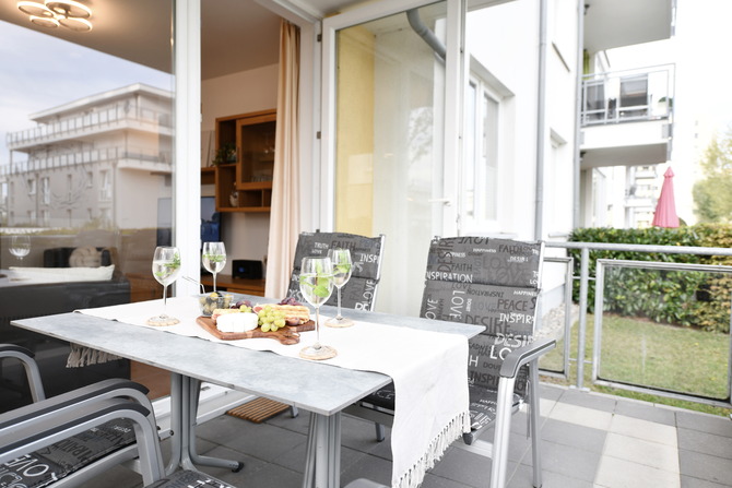 Ferienwohnung in Gro&szlig;enbrode - Windrose 2 - m&ouml;blierte Terrasse
