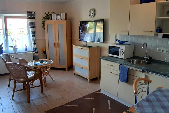 Appartement in Ostseebad Heringsdorf - Schön App. EG - Wohn-Küchenbereich