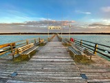 Ferienwohnung in Prerow - Haus zur See - WG Gruzdz - Blick von Seebr&uuml;cke zum Strand
