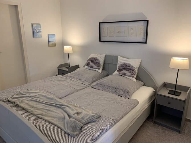 Ferienwohnung in Scharbeutz - Strandkorb - gro&szlig;es Schlafzimmer