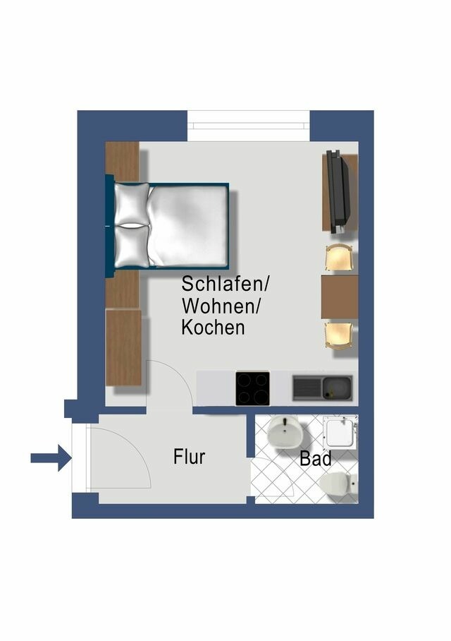 Ferienwohnung in Rabenkirchen-Faulück - Schleiblick Sparzimmer 1 - Bild 6