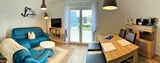Ferienwohnung in Niendorf/Ostsee - Haus Edda FeWo Kr&auml;hennest - Panorama Wohn-Essbereich