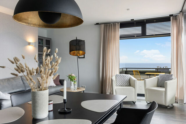 Ferienwohnung in Fehmarn OT Staberdorf - Sonnendeck mit Meerblick in Staberdorf - Bild 9
