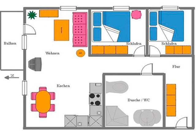 Ferienwohnung in Ostseeheilbad Zingst - Residenz "Am Strand", Whg. 8 - Bild 10