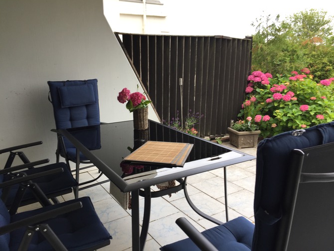 Ferienwohnung in Sierksdorf - Dara&acute;s Traumblick - Terrasse