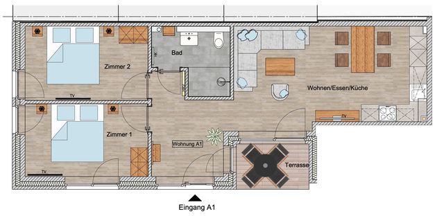 Ferienwohnung in Gr&ouml;mitz - A1 - Haus Deichwind | K&ouml;nigsberger Allee 36 - FERIENDOMIZIL HOLLICH - Bild 3