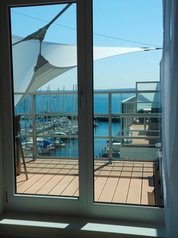 Apartment 42 "Segler", mit Sauna, Blickrichtung offene See