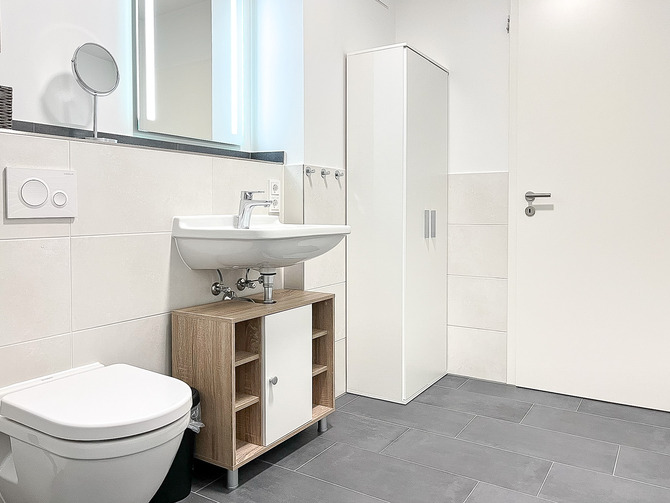 Ferienwohnung in Boltenhagen - Wei&szlig;e Villen Whg. 20 - gro&szlig;es Badezimmer