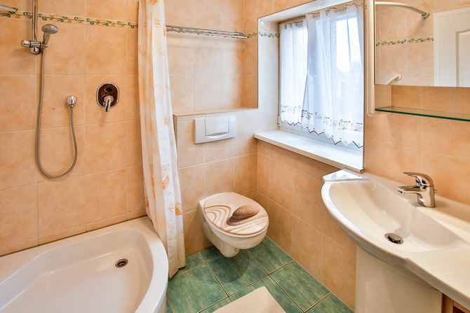 Ferienwohnung in Ostseeheilbad Zingst - Whg F, Ihr Urlaubszuhause - Duschbad