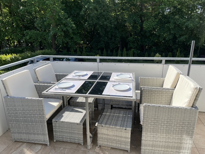 Ferienwohnung in Rostock - Zur gro&szlig;en Strandperle - Balkon - M&ouml;bel saisonabh&auml;ngig vorhanden