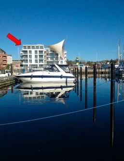 Apartment 35, "Captain&#039;s View", Blickrichtung offenes Meer, Binnenhafen, Strand