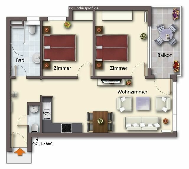 Ferienwohnung in Ahlbeck - (Brise) Strandresidenz Else Marie App. 1.11 - Bild 22