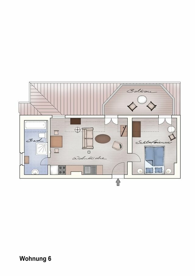 Ferienwohnung in Neuenkirchen (Rügen) - Ferienwohnung 6 direkt am Wasser im Gut Grubnow Rügen - Bild 13