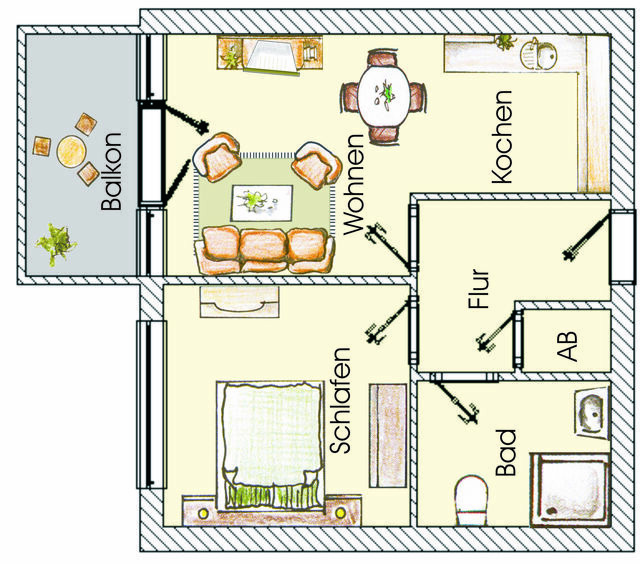Ferienwohnung in Seebad Heringsdorf - (Brise) Dünenhaus Christa App. 11 - Bild 17